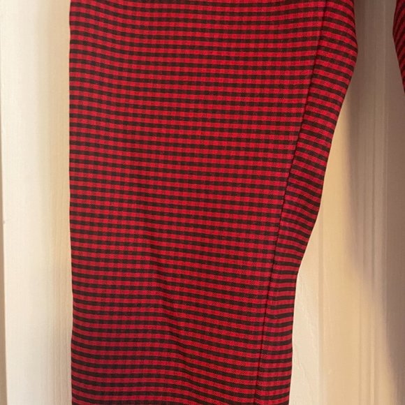 Zara red and black checkered pants - Picture 2 of 2